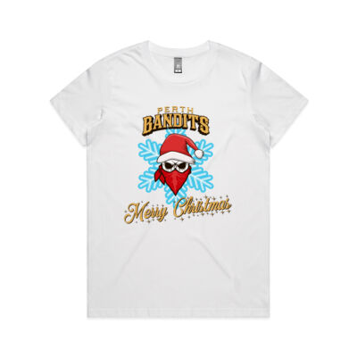 Perth Bandits Christmas 2022 T-shirt - AS Colour - Women's Maple Crew Tee Thumbnail
