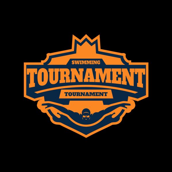Swimming Tournament logo template Thumbnail